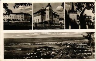 1943 Sepsiszentgyörgy, Sfantu Gheorghe; Mikó ház, Székely Mikó leányotthon, Székely Nemzeti Múzeum, látkép / girl school, museum