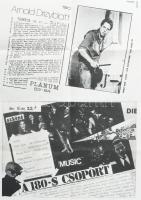 cca 1982-83 Szkéné Színház, 4 db plakát, papír, hajtásnyomokkal, részben apró lapszéli szakadásokkal...