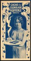 Küfferle kakaó és csokoládé Bécs számolócédula