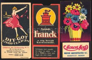 3 db számolócédula (Monori Mag, Franck, Dit-Got), sérülésekkel