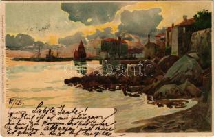 Volosko, Volosca; Ottmar Zieher Künstlerpostkarte No. 1131. litho s: Raoul Frank (EK)