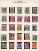 1945 Kisegítő I. 25 értékes teljes sor felülnyomás nélkül, csak alapnyomattal. A teljes sor nagyon r...