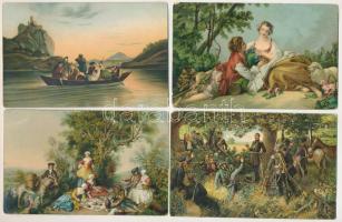 40 db RÉGI megíratlan Stengel művészlap / 40 pre-1945 unused Stengel &amp; Co. art postcards