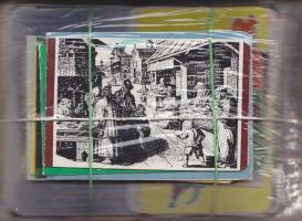 330 db különféle egylapos és 17 db kétlapos kártyanaptár (1970-2007)