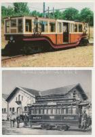 10 db MODERN villamos képeslap / 10 modern tram postcards