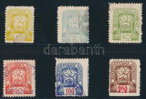 Kárpát-Ukrajna 1945 Mi 81-86