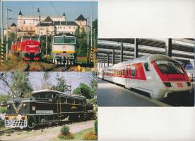 20 db MODERN külföldi vasút képeslap / 20 modern foreign railway postcards