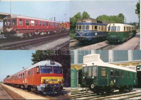 20 db MODERN villany- és dízelmozdony képeslap / 20 modern locomotive postcards