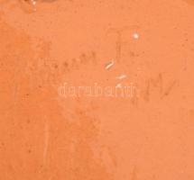 Mónus Ferenc (1931-1999) falitál, jelzett, hibátlan, d: 29,5 cm