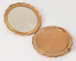 cca 1950 Kigu "Margaret Flapjack" pudrié, jelzett, d: 10 cm