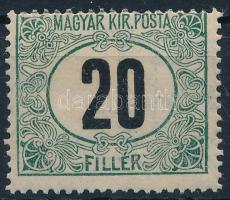 1905 Zöldportó "B" 20f 3. vízjelállás (43.000)