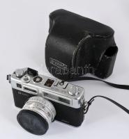 Yashica Electro 35 fényképezőgép Color-Yashion objektívvel, tokjában
