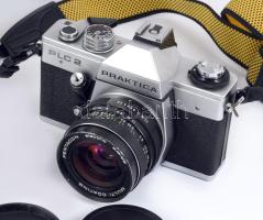 Praktica PLC2 fényképezőgép, Pentacon Electric 2.8/135 objektív + Pentacon Electric 4/200 MC objektí...