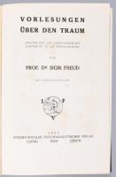 FREUD, Sigmund 2 munkája, 
Vorlesungen zur Einführung in die Psychoanalyse. Drei Teile: Fehlleistun...