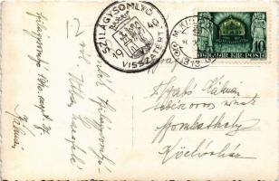 1940 Szilágysomlyó, Simleu Silvaniei; látkép, vasútvonal / general view, railway line. photo + &quot...