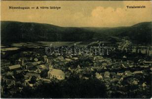 1910 Boksánbánya, Németbogsán, Deutsch-Bogsan, Bocsa Montana; látkép. A képeslap címzettje Dornyay Béla pap, muzeológus (1887-1965), pappá szentelése alkalmából. W.L. 1133. / Totalansicht / general view