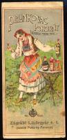 cca 1910 Zágrábi Likőrgyár, Pokorny Ferenc litho számolócédula