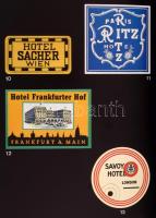 Helmut M. Bien - Ulrich Giersch: Reisen in die große weite Welt. Die Kulturgeschichte des Hotels im Spiegel der Kofferaufkleber von 1900 bis 1960. [Utazás a nagyvilágban. A szálloda kulturális történelme, ahogyan azt a poggyászcímkék tükrözik 1900 és 1960 között.] Dortmund, 1989, Harenberg. Német nyelven. Gazdag képanyaggal illusztrált. Kiadói papírkötés.