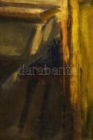 Jelzés nélkül, magyar festő, XX. sz. közepe-második fele: Olvasó lány, olaj, vászon, 100x120 cm