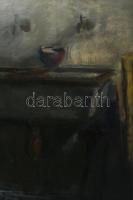 Jelzés nélkül, magyar festő, XX. sz. közepe-második fele: Olvasó lány, olaj, vászon, 100x120 cm KIZÁ...