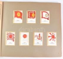 cca 1930 Bulgaria-Fahnenbilder. Europa-Serie. Die Flaggen Europas. Cigarettakép gyűjtő album,2+27 t....