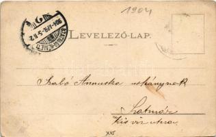 1904 Mezőkaszony, Koszony, Koszinó, Kosino, Koson; Városház utca, vendéglő. Kóródy Z. kiadása / stre...