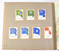 cca 1930 Die Flaggen Aller welt - aussereuropäischen Staaten (Európán kívüli államok zászlóit tartal...