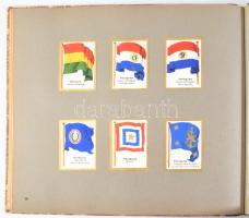 cca 1930 Die Flaggen Aller welt - aussereuropäischen Staaten (Európán kívüli államok zászlóit tartal...