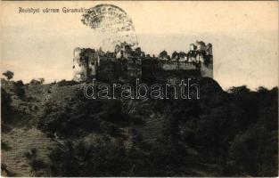 1907 Revistyeváralja, Revistye (Ricse, Újbánya), Revista, Revistské Podzámcie (Vihnyefürdő, Kúpele Vyhnye); Revistye vára a Garamvölgyben. Joerges kiadása / castle ruins (fl)