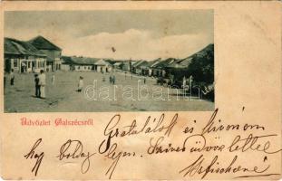 Gálszécs, Secovce; Fő tér / main square (fa)