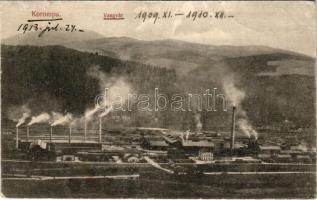 1913 Korompa, Krompach, Krompachy; vasgyár. Köhler János kiadása / ironworks, iron factory (fa)