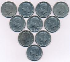 Amerikai Egyesült Államok 1971. 1/2$ Cu-Ni "Kennedy" (10x) T:XF USA 1971. 1/2 Dollar Cu-Ni "Kennedy" (10x) C:XF Krause KM#202.b