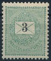 1898 3kr szépen centrált, 12 : 11 3/4 fogazással, POSTATISZTA, luxus minőségben
