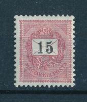 1898 15kr 12 : 11 3/4 fogazással, POSTATISZTA, luxus minőségben