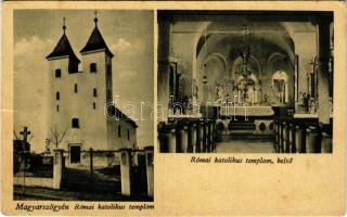 Magyarszőgyén, Madarsky Svodín (Szőgyén); Római katolikus templom, belső. Plébánia kiadása / church interior (EK)