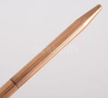 S.T. Dupont aranyozott golyóstoll, sorozatszámos, leírással, certifikáttal, díszdobozban