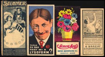 4 db számolócédula (Monori Mag, Stühmer, stb.), sérülésekkel