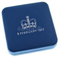 Mauritius 1977. 25R Ag "II. Erzsébet / Ezüst jubileum" kapszulában, dísztokban T:PP ködösö...