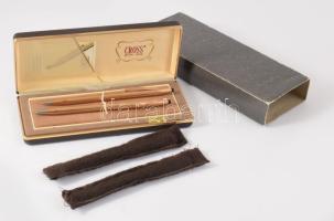 Cross aranylemezelt (1/20 14Kt Gold Filled) töltőceruza és töltőtoll pár, bruttó 36,6g, díszdobozban.