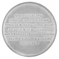 Olaszország 1888. A Szervita rend alapításának 655. évfordulójára készült Sn emlékérem "SANCTI ...