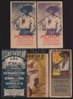 5 db számolócédula (Gutmann, Herz, Adria, stb.), sérülésekkel