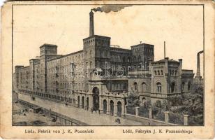 1916 Lódz, Fabryka J. K. Ponznanskiego / Fabrik von J. k. Poznanski / factory (EM)