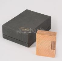 S.T. Dupont aranyozott öngyújtó, sorszámozott, díszdobozban, 5x3,5 cm