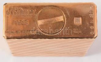 S.T. Dupont aranyozott öngyújtó, sorszámozott, díszdobozban, 5x3,5 cm
