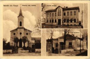 Ploiesti, Ploesti, Ploesci; Biserica rom. catolica, Scoala catolica, Casa parohiala / Catholic church and school, parish (EK)