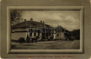 Moreni, Primaria si magazinul Dluzi Ghita Minoiu / town hall, shop of Dlui Ghita Minoiu (Rb)