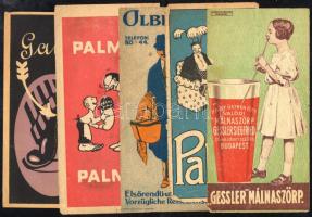 5 db számolócédula (Palma, Gessler, stb.), sérülésekkel