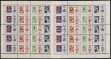 1965 Bélyegnap (38.) 2 db eltérő fogazású teljes ív