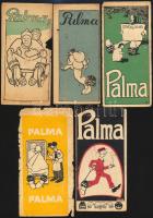 5 db Palma számolócédula, sérülésekkel