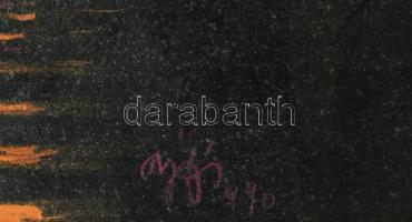 Buhály József (1945-): Kis diptichon, 1990. Akril, farost, jelezve jobbra lent, a hátoldalán autográ...